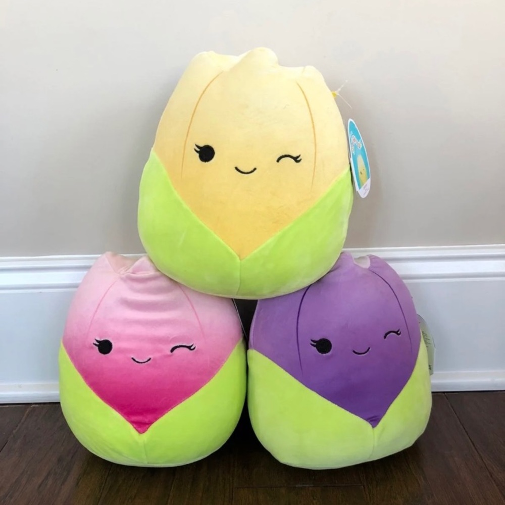 Tulip squishmallow 8” trio